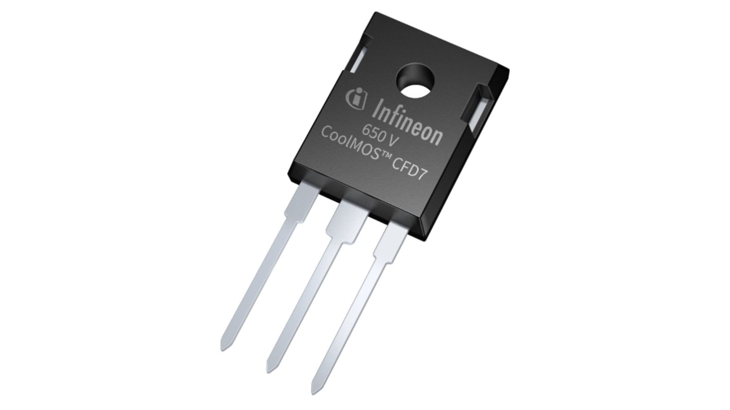 Infineon Nチャンネル MOSFET650 V 106 A スルーホール パッケージTO-247 3 ピン