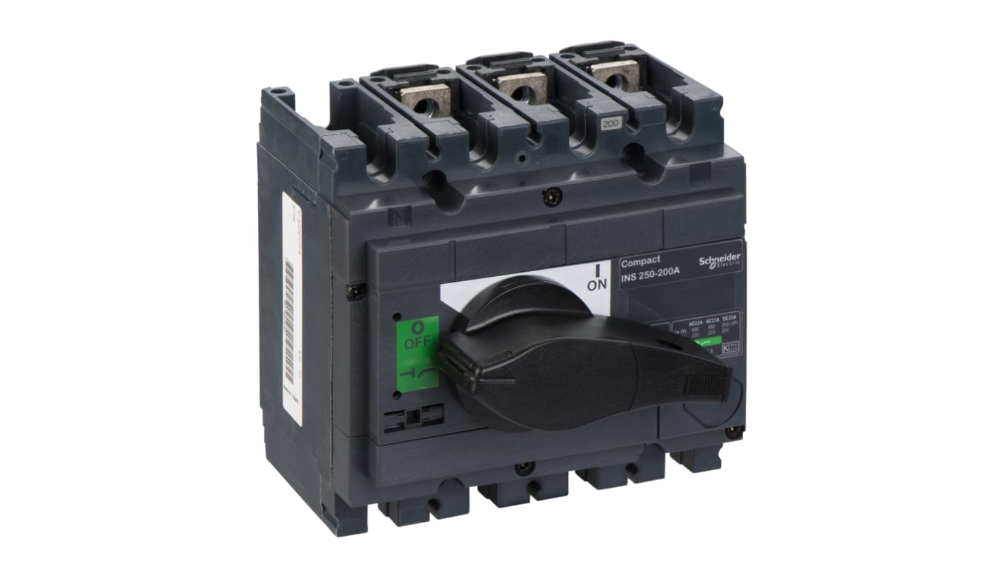 Schneider Electric 3P Pole Switch Disconnector - 160A Maximum Current, 160kW Power Rating, IP40