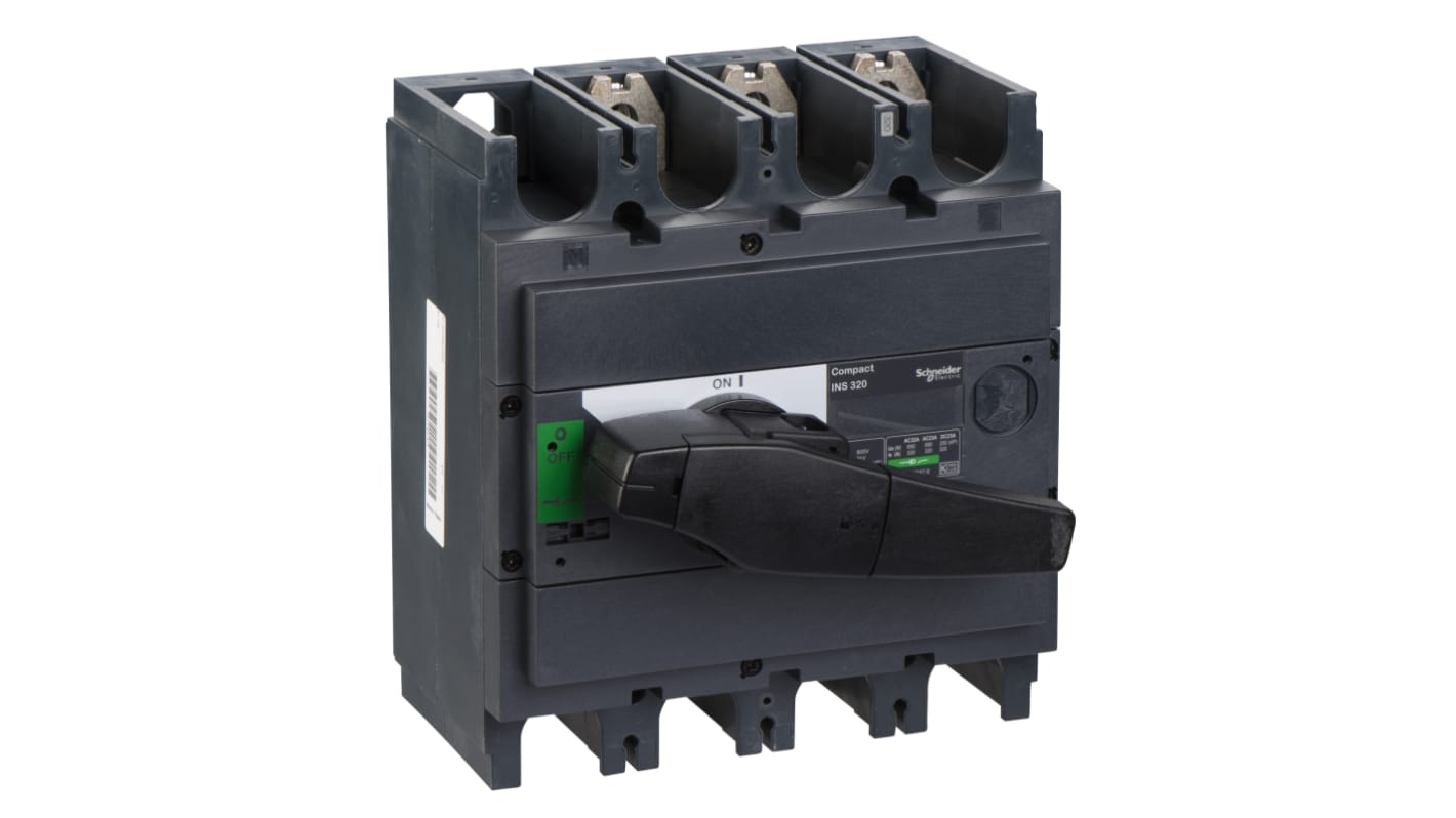 Schneider Electric 3P Pole Switch Disconnector - 320A Maximum Current, 250kW Power Rating, IP40