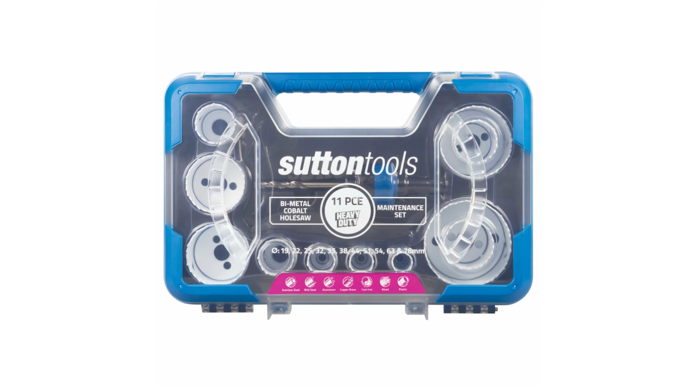 Sutton Tools Bi-Metal Cobalt 19mm Hole Saw Set