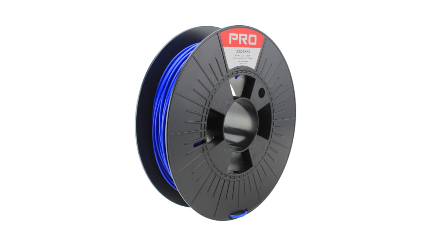 RS PRO Robustes PLA 3D-Drucker Filament zur Verwendung mit Gängige Desktop-3D-Drucker, Blau, 2.85mm, FDM, 500g