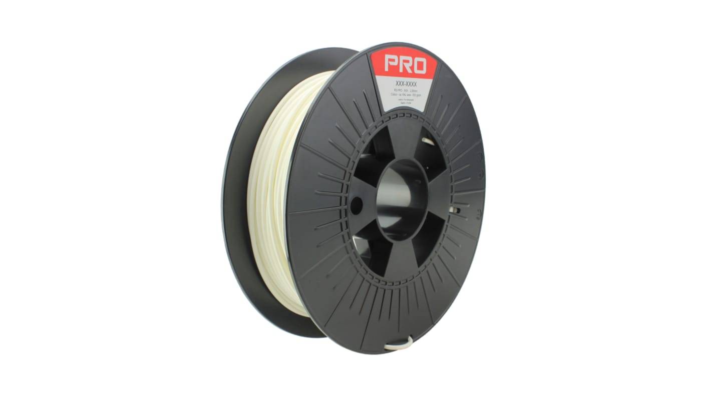 RS PRO 2.85mm White Tough PLA 3D Printer Filament, 500g