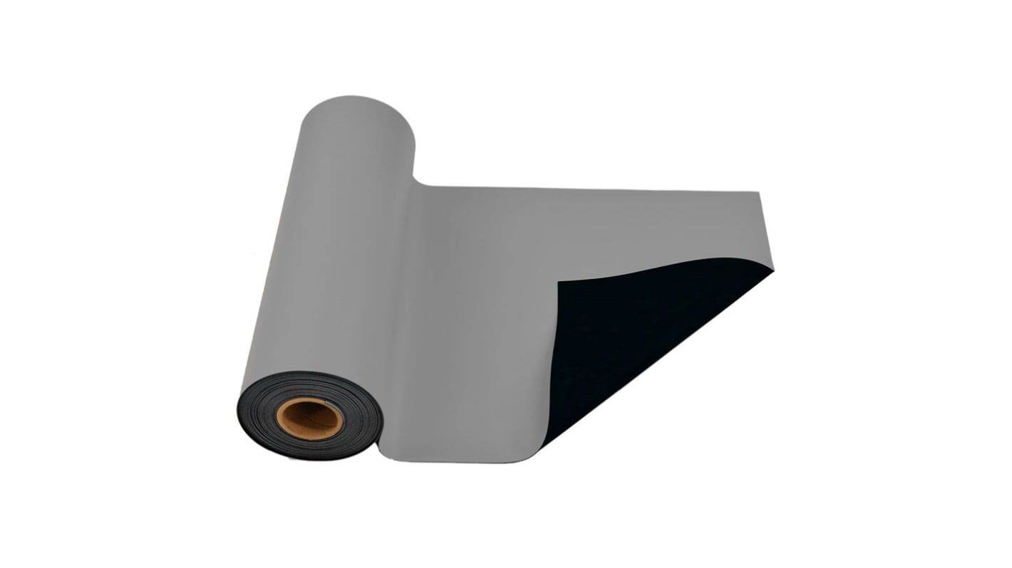 Tappetino sicurezza ESD per Superficie di lavoro SCS, 15.2m x 1.2m x 1.8mm, col. Grigio