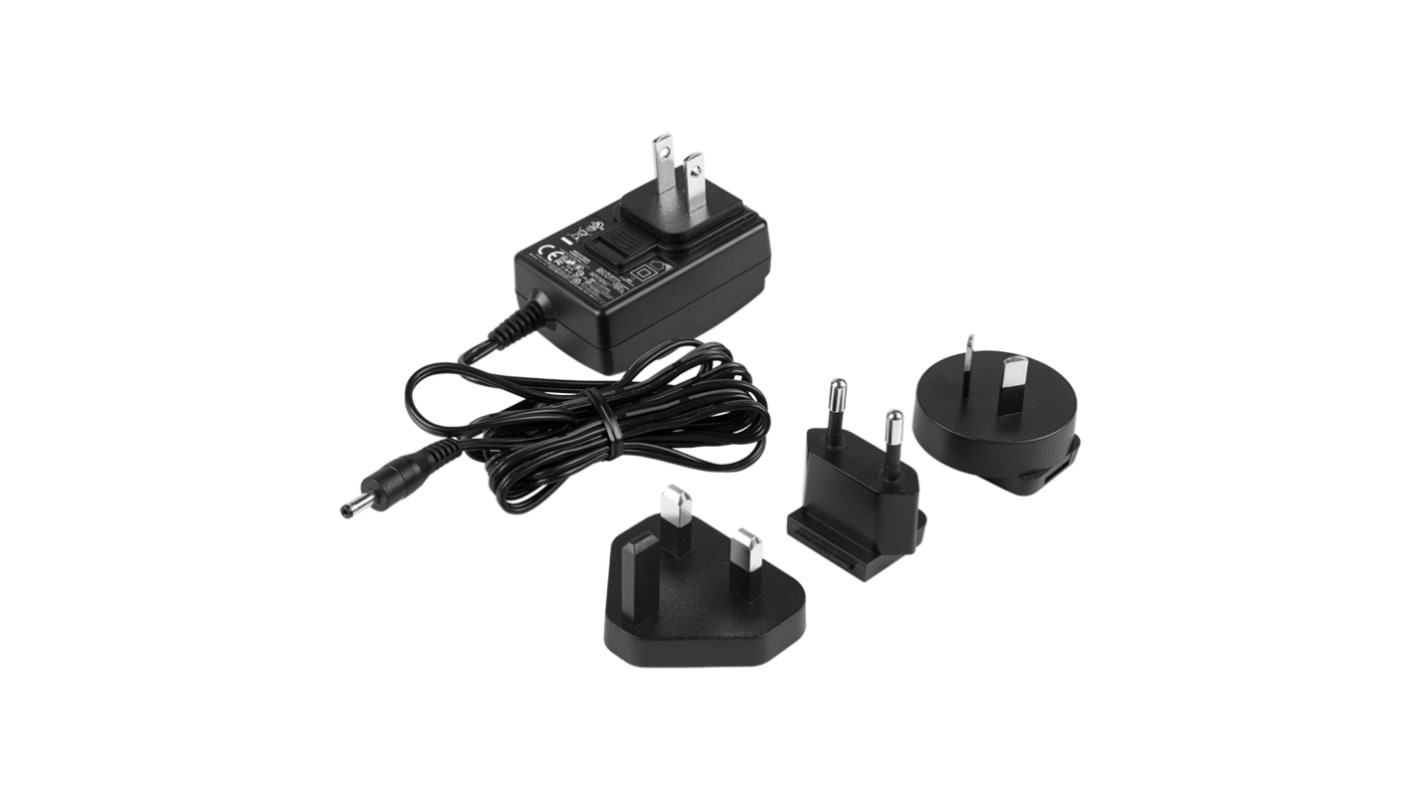 SCS Steckernetzteil AC/DC-Adapter, 100 → 240V ac, 5V dc / 1A, US Changeable Heads