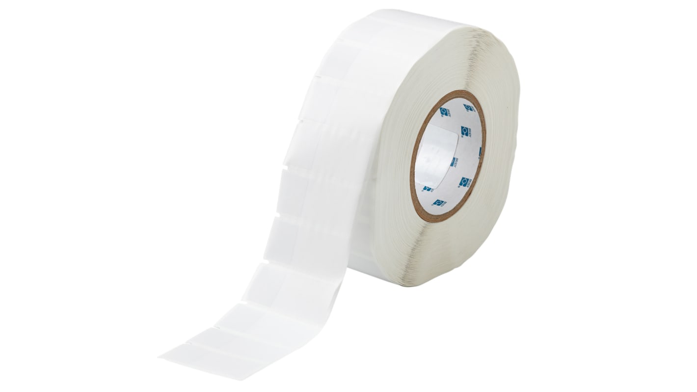 Brady B-427 Self-laminating Vinyl on White/Transparent Cable Labels, 57.15mm Label Length