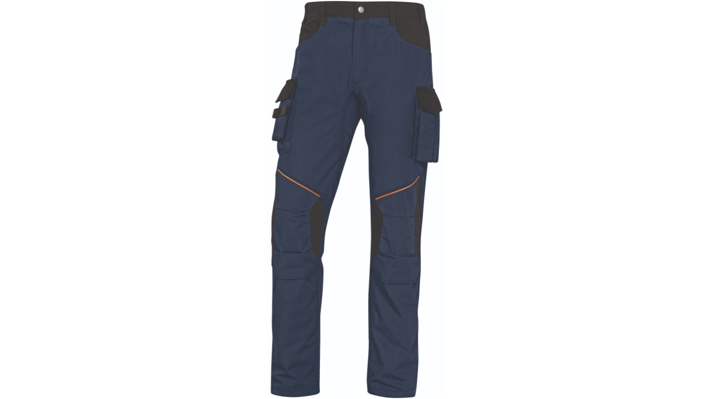 Pantalon de travail Delta Plus MACH CORPORATE, M, M Unisexe, Noir/Vert/Blanc/Jaune en Toile 65 %, polyester 35 %, coton