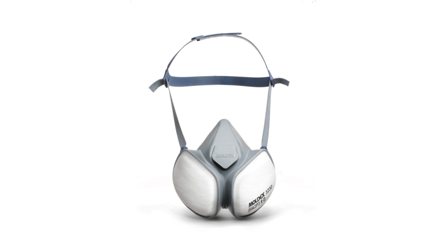 Moldex Compact Atemschutzmaske Einheitsgröße, Halbmaske, Grau, hypoallergen mit Ersatzfilter