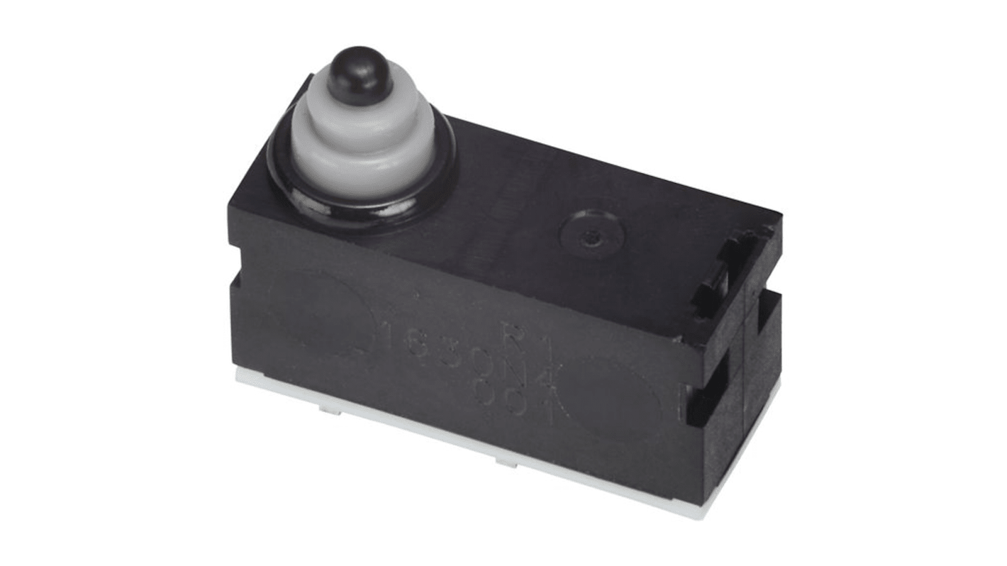 Microrupteur subminiature à Levier Omron, Circuit imprimé à angle gauche, 1NO
