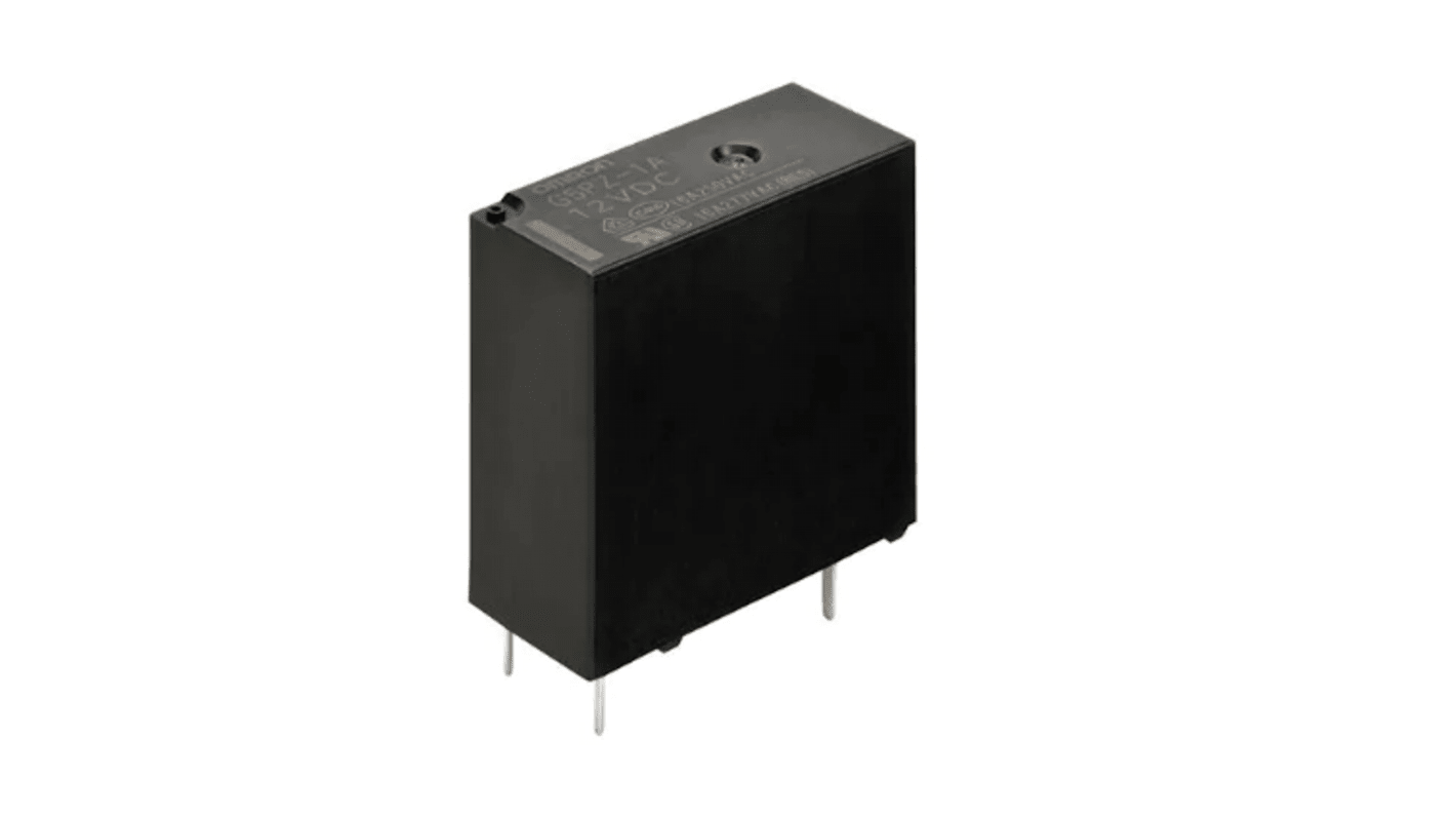 Omron PCB Mount Non-Latching Relay, 5V dc Coil, 20A Switching Current, SPST