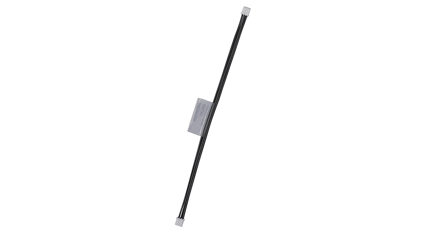 Kabel przewód-płytka, Pico-SPOX, 250 V, 2,5 A, raster: 1.5mm, 600mm, Cyna, Czarny