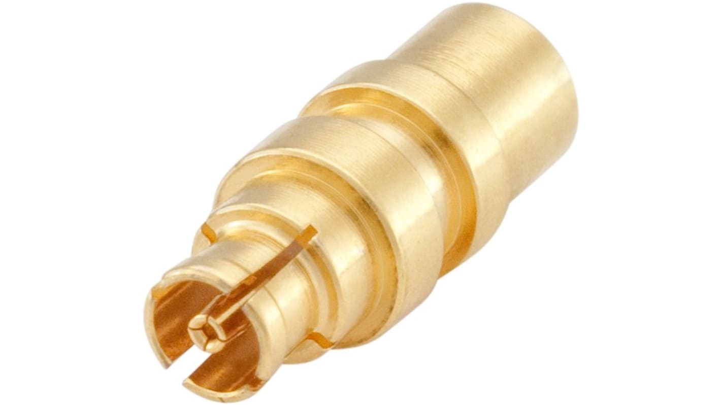 Conector SMP Rosenberger 18K102-271L5, Hembra, Recto, Impedancia 50Ω, Montaje de Cable, Terminación de Soldador, Plata