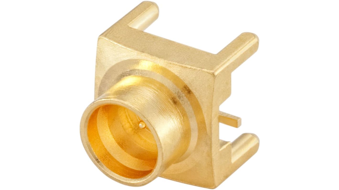 Rosenberger SMA Series, Plug Through Hole SMA Connector, 50Ω, Solder Termination, Straight Body