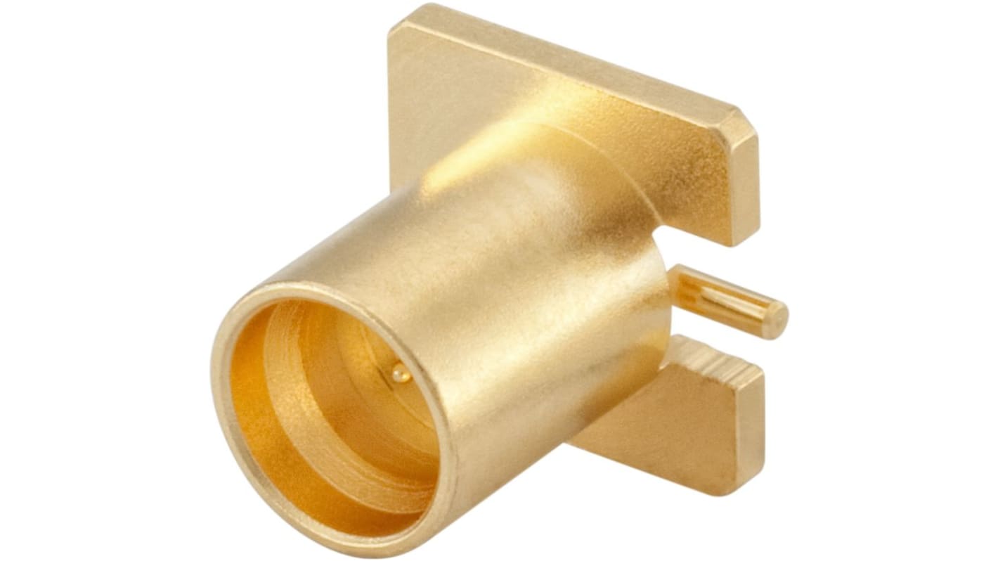 Conector SMP Rosenberger 19S10D-40ML5, Macho, Recto, Impedancia 50Ω, Montaje en PCB, Terminación de Soldador, Oro