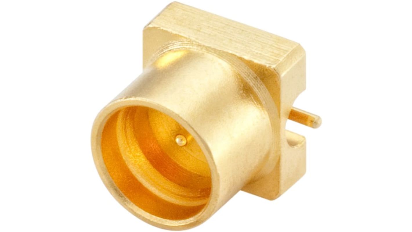 Conector SMP Rosenberger 19S122-40ML5, Macho, Recto, Impedancia 50Ω, Montaje Superficial, Terminación de Soldador, Oro