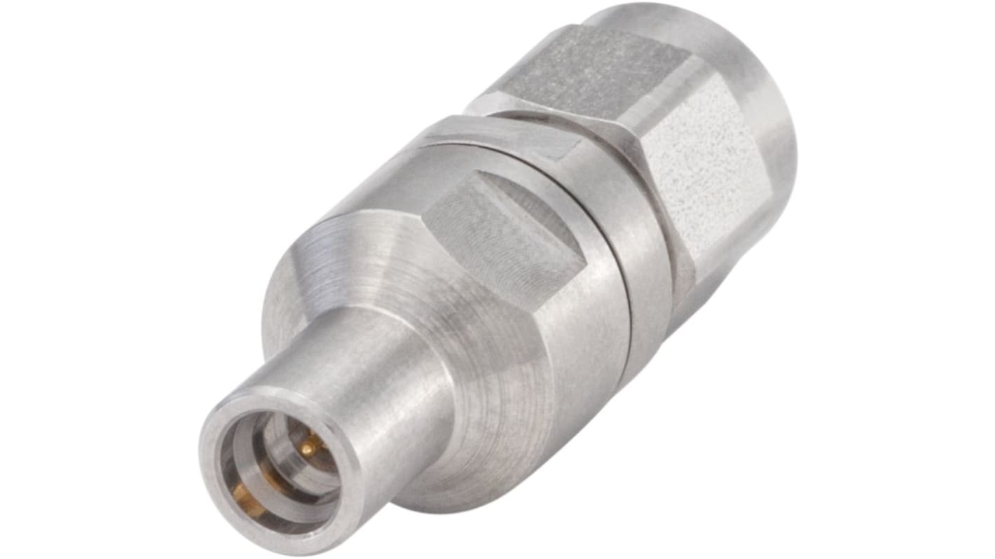 Rosenberger Straight 50Ω Adapter SMP Male Plug to SMA 26.5GHz