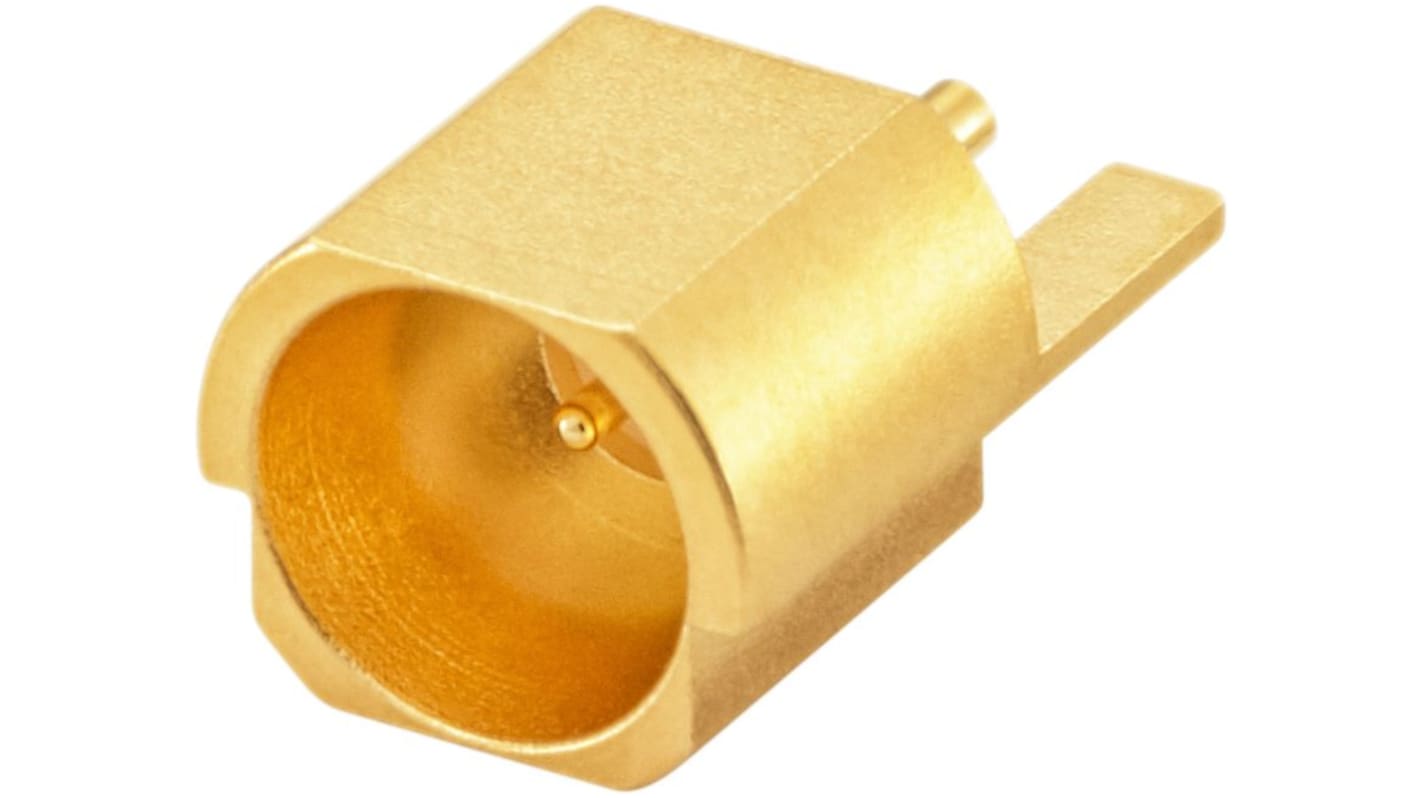 Conector SMP Rosenberger 19S242-40ML5, Macho, Recto, Impedancia 50Ω, Montaje Superficial, Terminación de Soldador, Oro