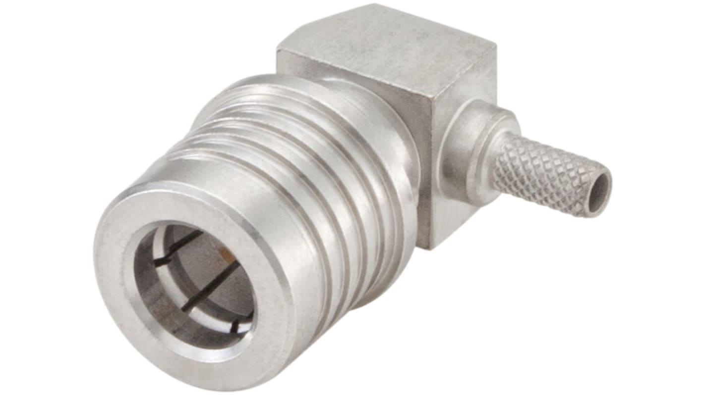 Conector coaxial Rosenberger 28S263-303N5, Macho, Ángulo de 90° , Impedancia 50Ω, Montaje de Cable, Terminación de