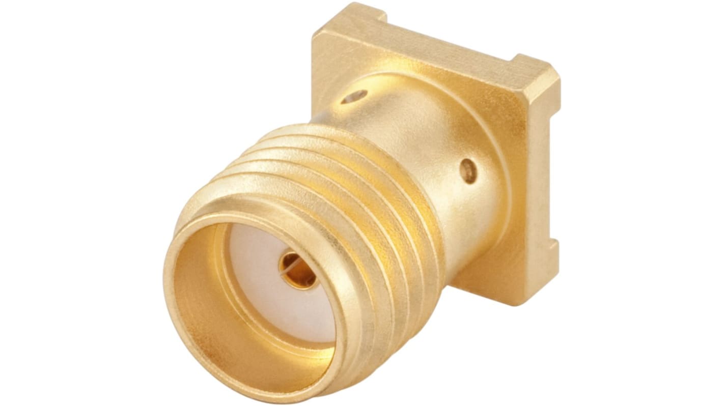 Conector SMA Rosenberger 32K10A-40ML5, Hembra, Recto, Impedancia 50Ω, Montaje Superficial, Terminación de Soldador, Oro