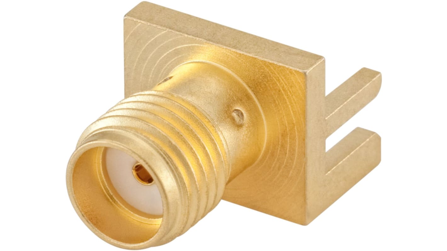 Conector SMA Rosenberger 32K145-400L5, Hembra, Impedancia 50Ω, Montaje en PCB, Oro