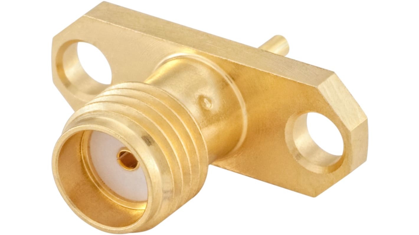 Conector SMA Rosenberger 32K701-200E3, Hembra, Recto, Impedancia 50Ω, Montaje Superficial, Terminación de Soldador, Oro