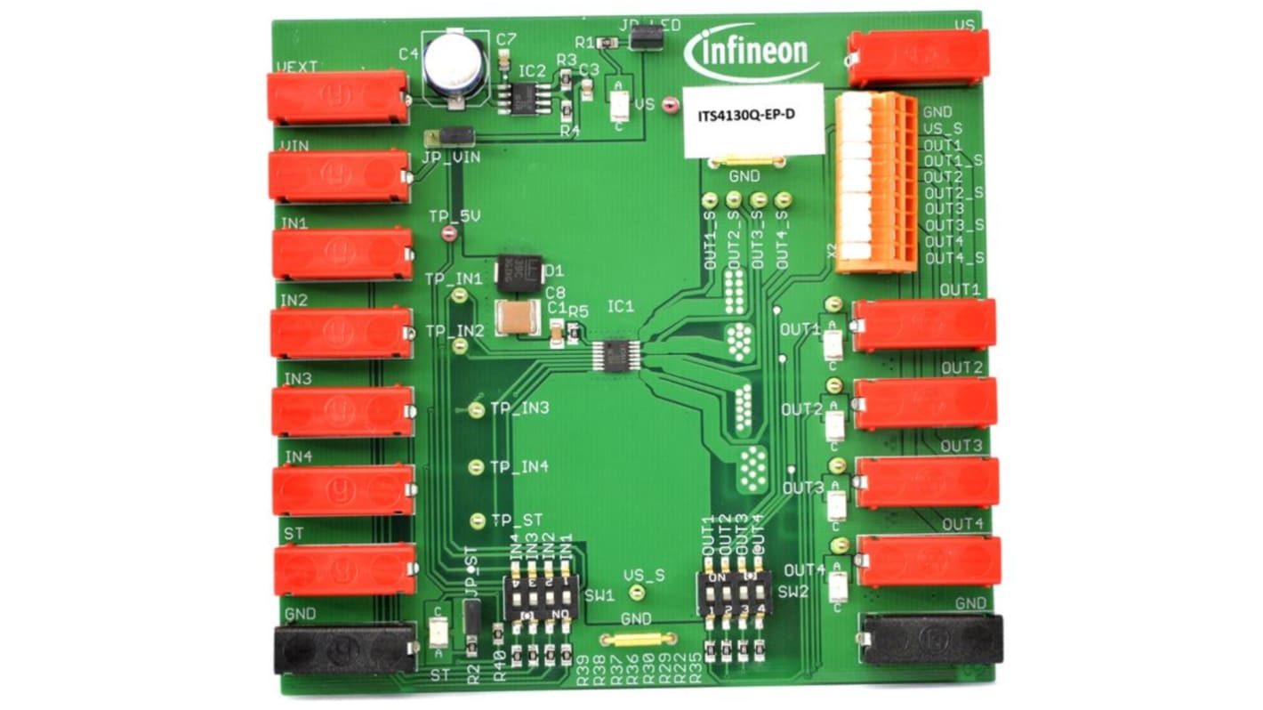 Infineon DEMOBOARDITS4130QTOBO1 DEMOBOARD ITS4130Q Evalueringskort til ITS4130Q til Industriel