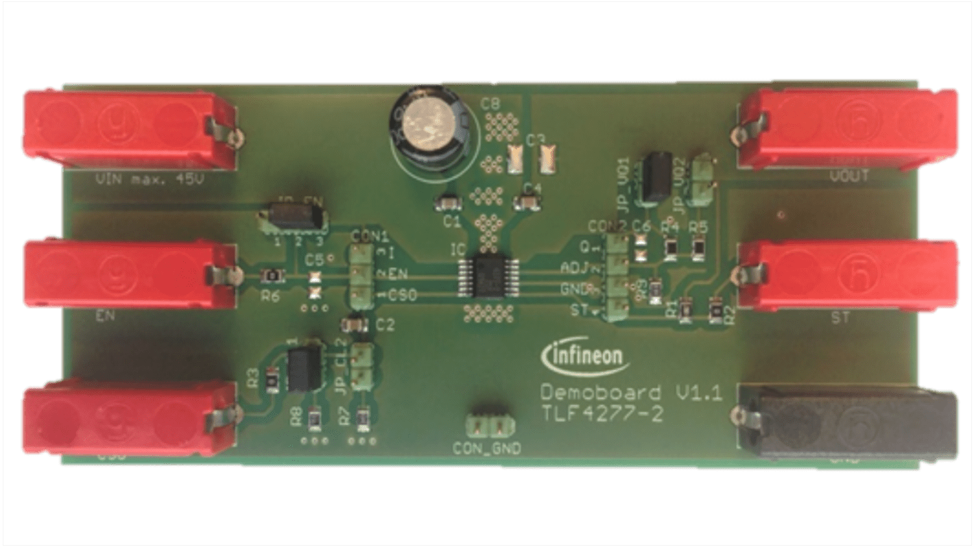 Scheda di valutazione Regolatore di tensione LDO per Automobilistico DEMOBOARD TLF4277-2EL TLF4277-2LD