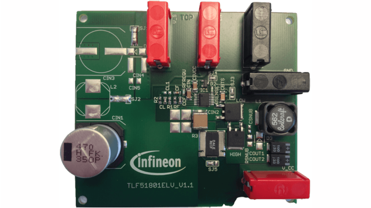 Infineon TLF51801ELV Demoplatine, DEMOBOARD TLF51801ELV DC/DC-Controller