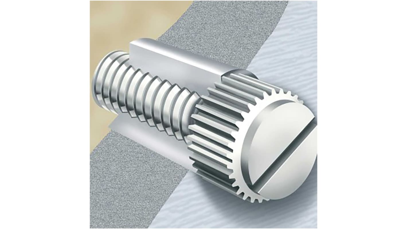 RS PRO, M4 Nylon Thumb Screw, Plain Finish, 10mm RS