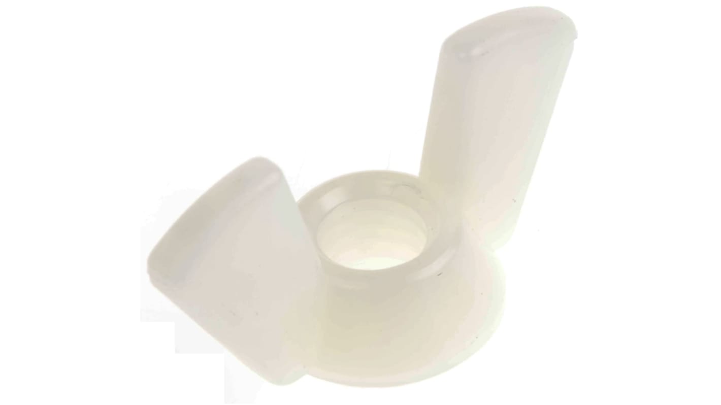 35.05mm Plain Nylon Wingnut, M8