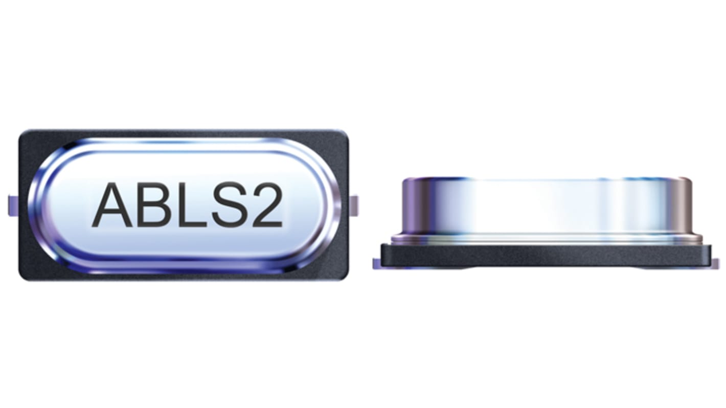 kristály 12.288MHz, 30PPM, SMD, 11.4 x 4.7 x 3.3mm cikkszám: Abracon ABLS2-12.288MHZ-D4Y-T