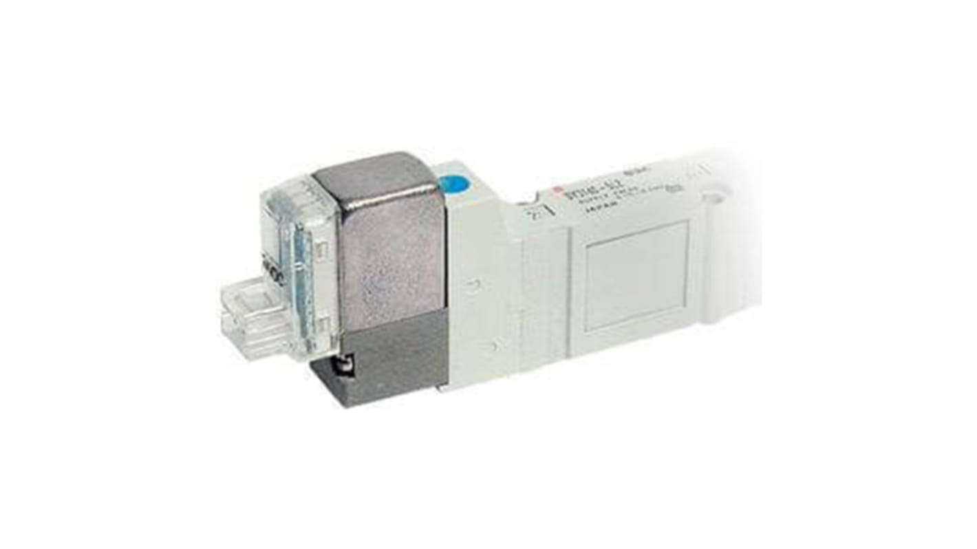 Válvula de solenoide SMC, Serie SY, Rosca G 1/8, Función 1, Solenoide, Conexión