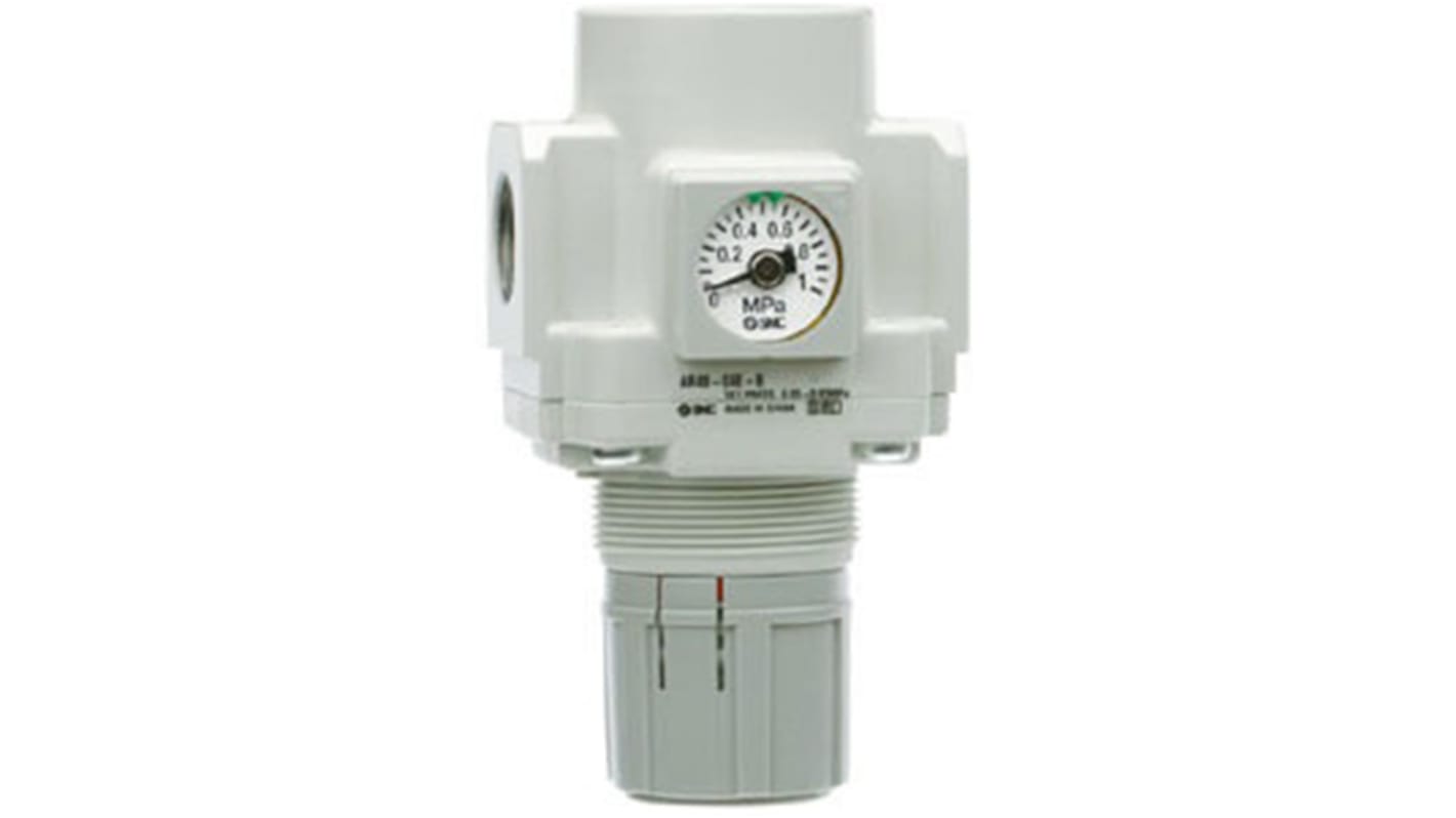 SMC G 1/8 Pneumatic Regulator - 0.5bar to 8.5bar, 10bar max. input