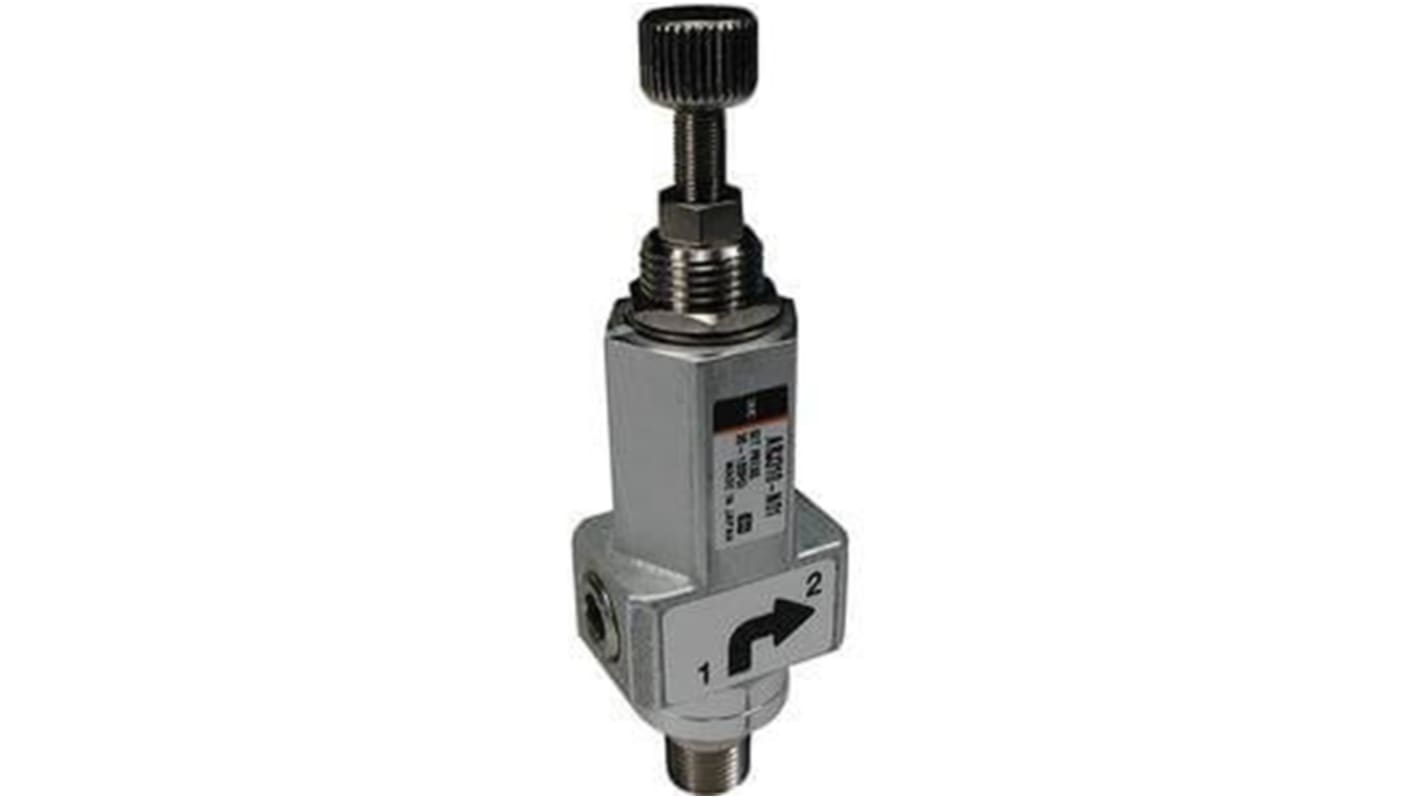 SMC M5, R 1/8 Pneumatic Regulator - 7bar to 5bar, 8bar max. input