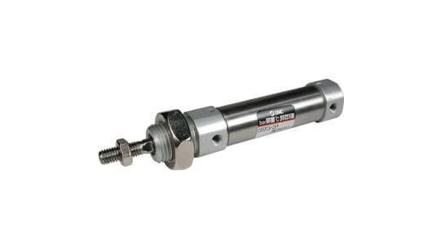 SMC Pneumatic Cylinder - 16mm Bore, 40mm Stroke, C85 Series, Single Acting