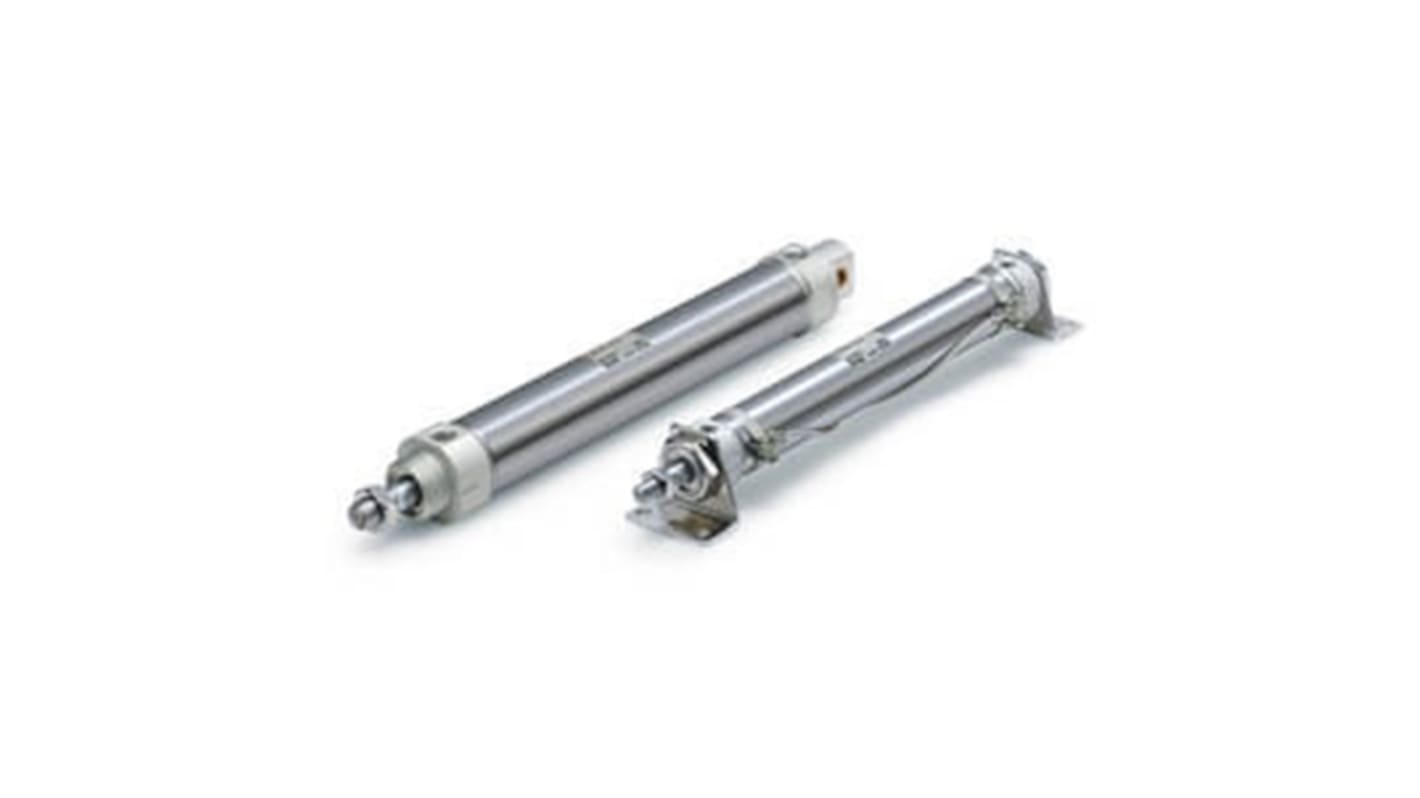 SMC Pneumatic Cylinder - 32mm Bore, 200mm Stroke, CM2 Series, Double Acting