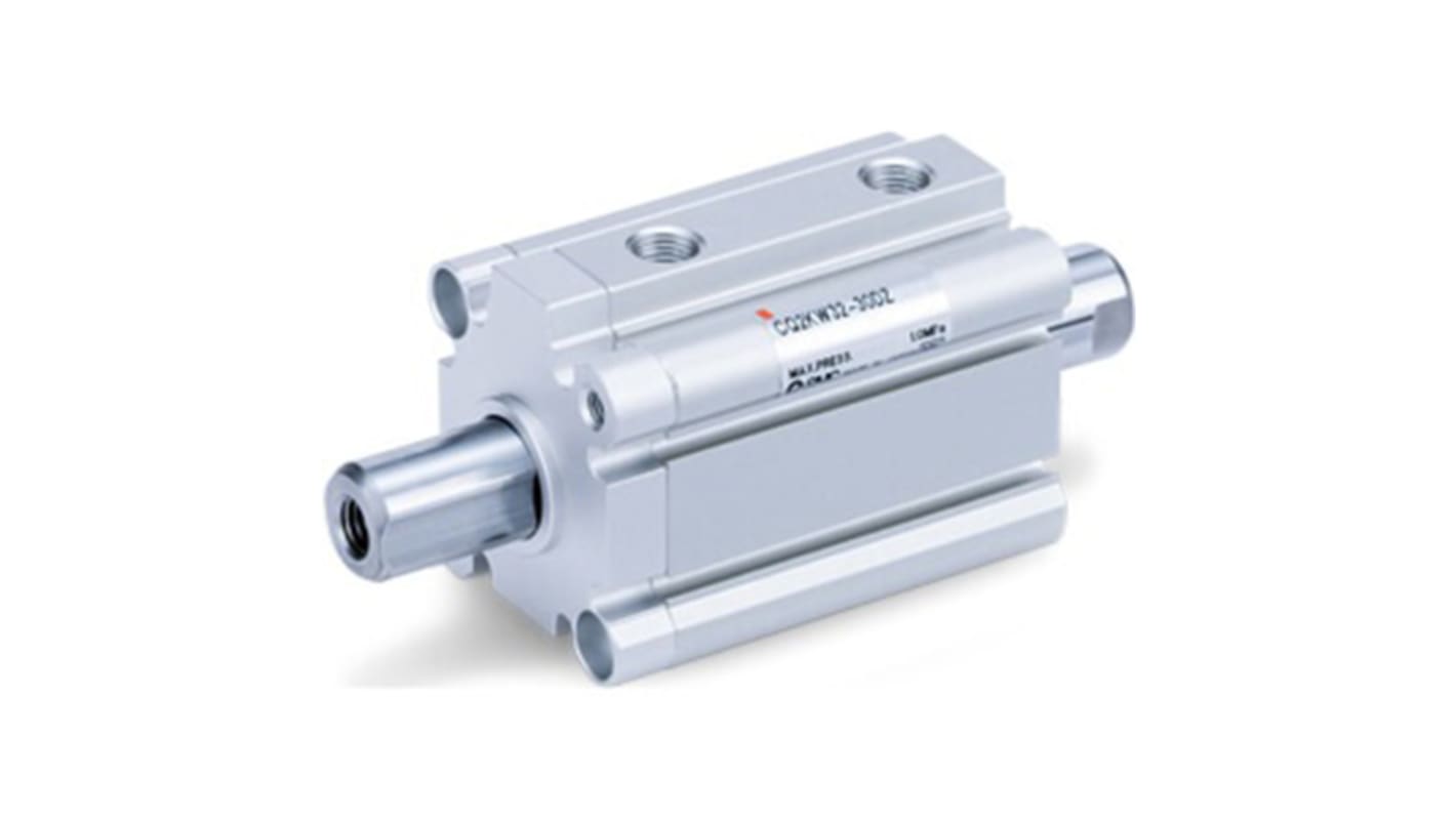 SMC Pneumatic Compact Cylinder - 16mm Bore, 10mm Stroke, CQ2 Series, Double Acting