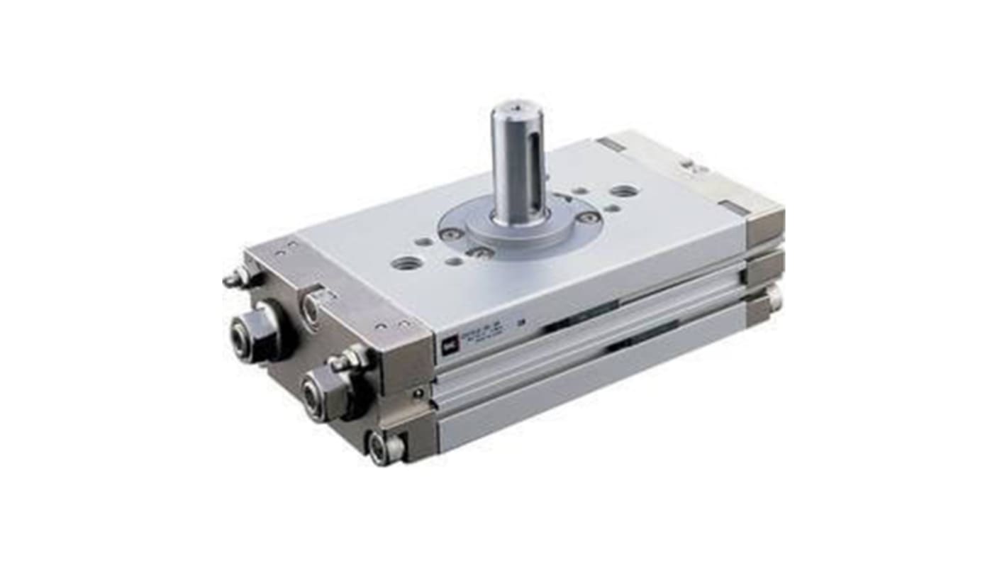 SMC CRQ2 Series Single Action Pneumatic Rotary Actuator, 180° Rotary Angle, 15mm Bore