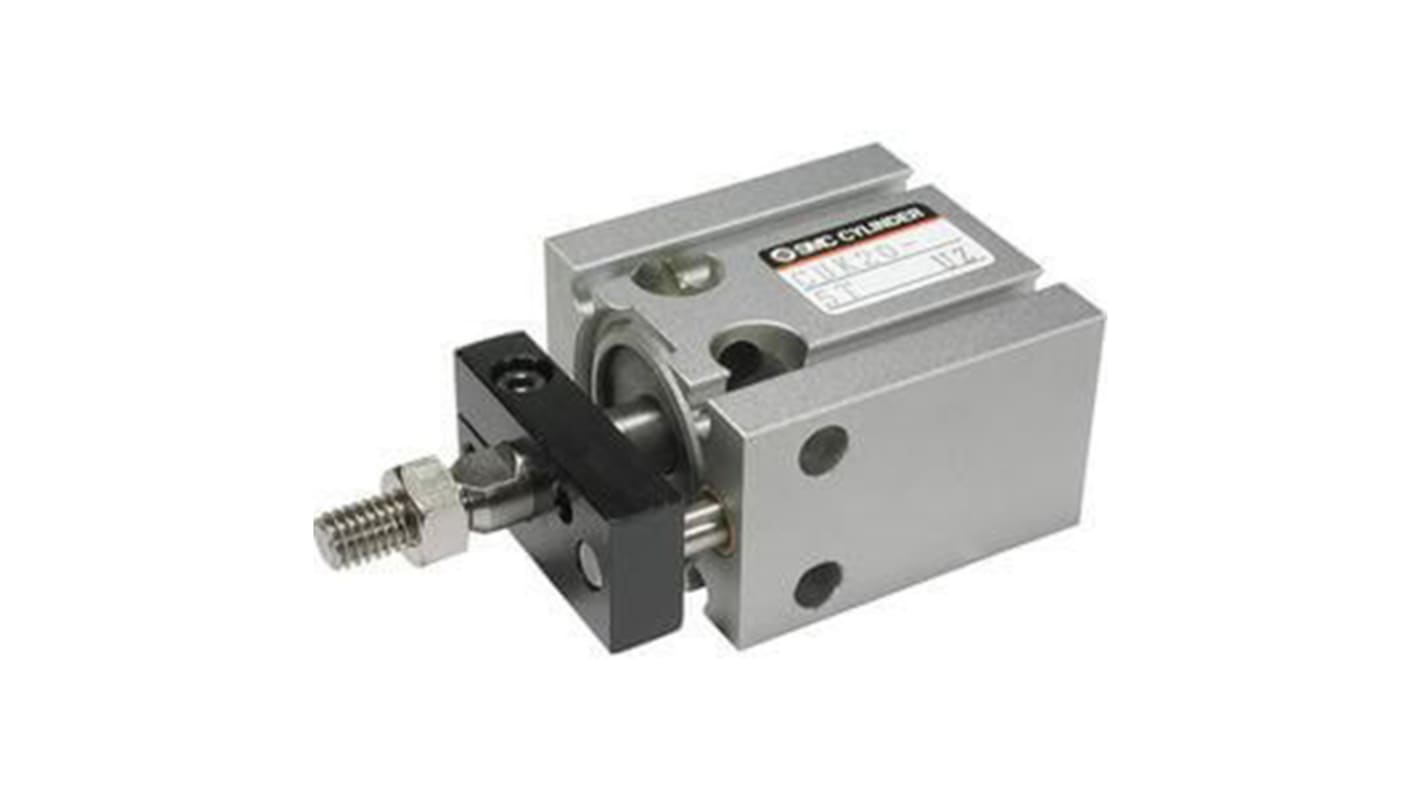 SMC Pneumatic Cylinder - 20mm Bore, 5mm Stroke, CDU Series, Single Acting