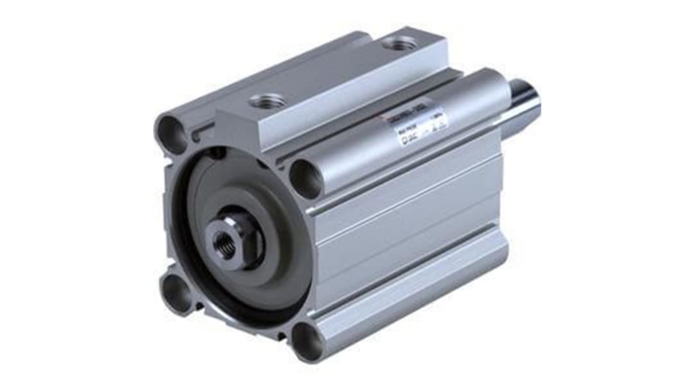 SMC Pneumatic Compact Cylinder - 25mm Bore, 20mm Stroke, CQ2 Series, Double Acting