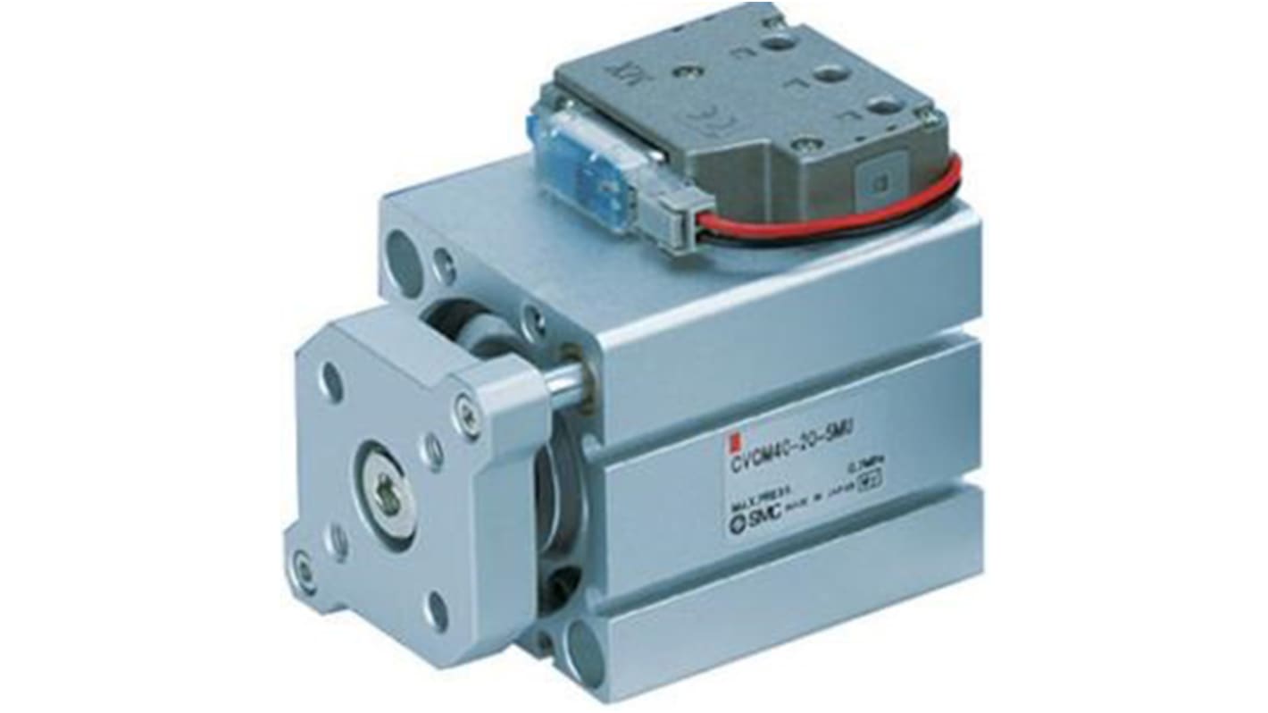 SMC Pneumatic Cylinder - 32mm Bore, 20mm Stroke, CVQM32 Series, Double Acting