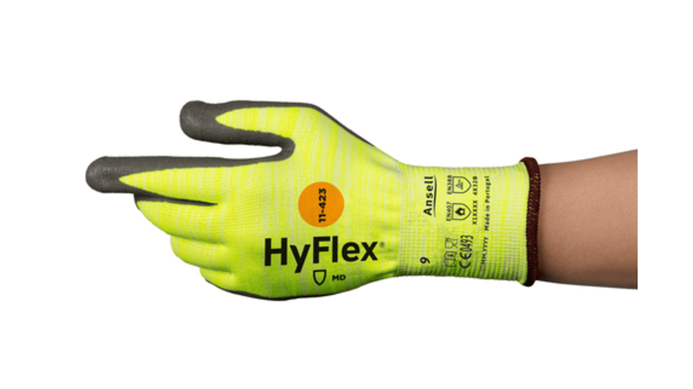 Gants de manutention Ansell HyFlex taille 10, Jaune