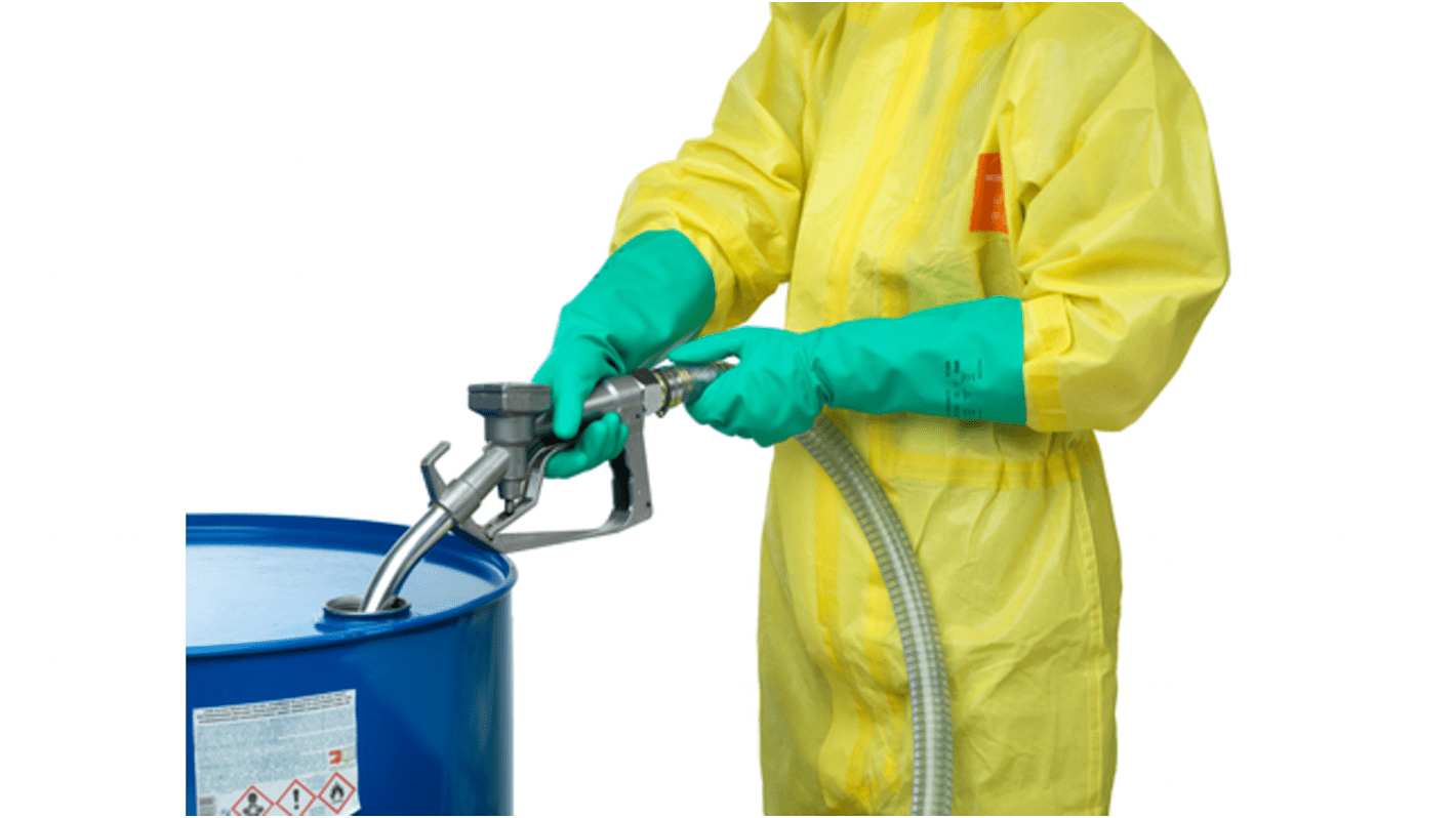 37695090 Ansell AlphaTec Green Nitrile Abrasion Resistant, Chemical