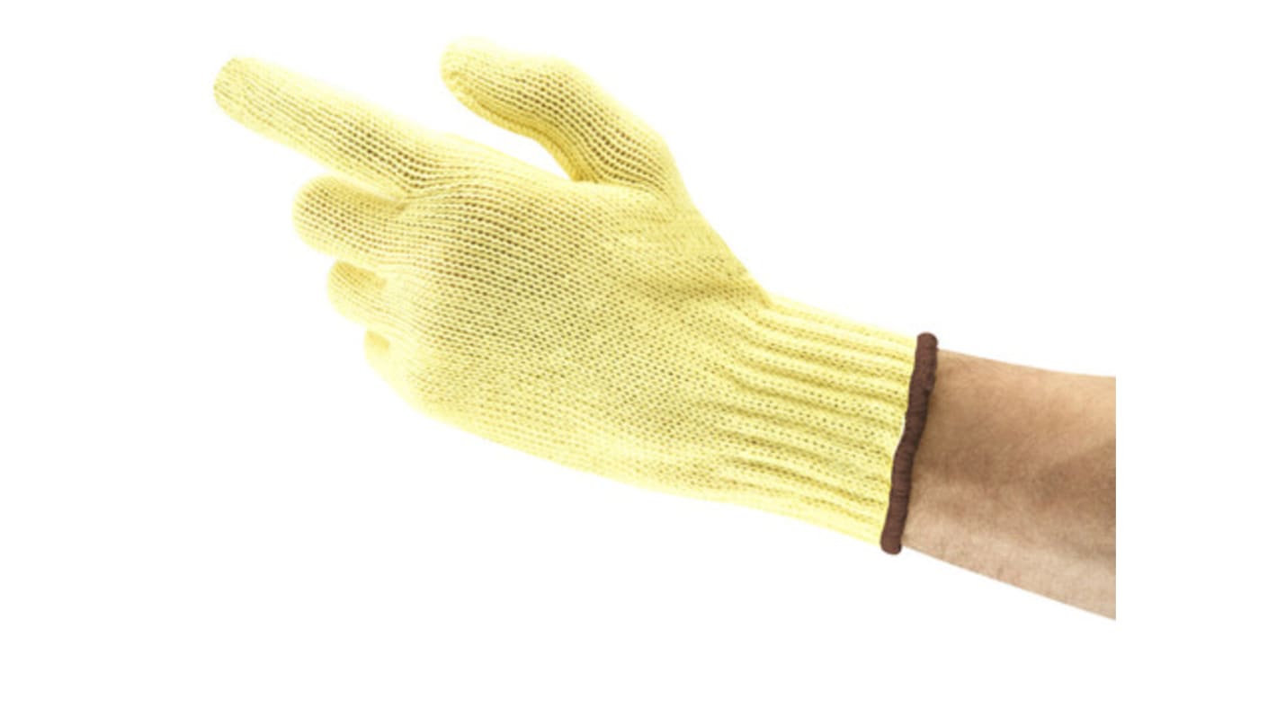 Ansell HyFlex Yellow Kevlar Abrasion Resistant, Cut Resistant, Heat Resistant, Mechanical Protection Work Gloves, Size