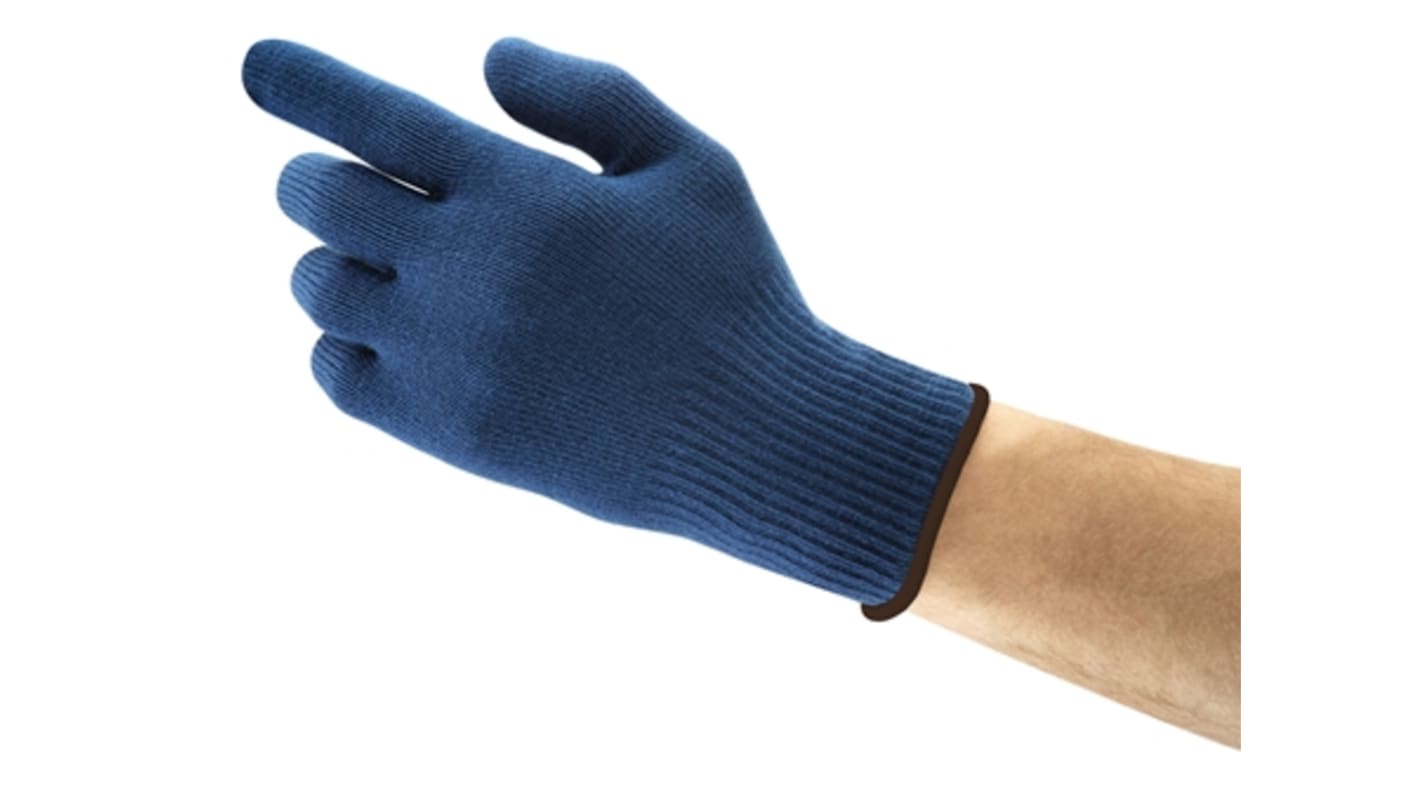 Ansell ActivArmr Blue Acrylic Abrasion Resistant, Thermal Work Gloves, Size 7, PVC Coating