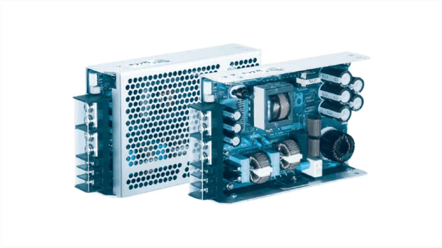 Fuente de alimentación AC-DC Cosel serie AEA, 24V dc, 52.5A, 600W, 2 salidas, para uso médico