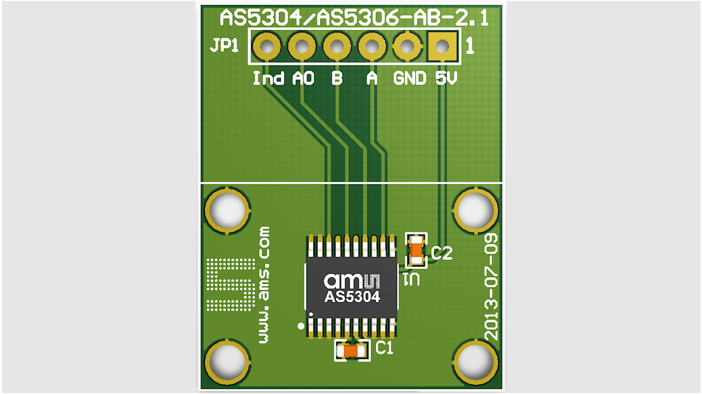 Scheda adattatore AS5304-TS_EK_AB ams OSRAM, con Sensore di posizione