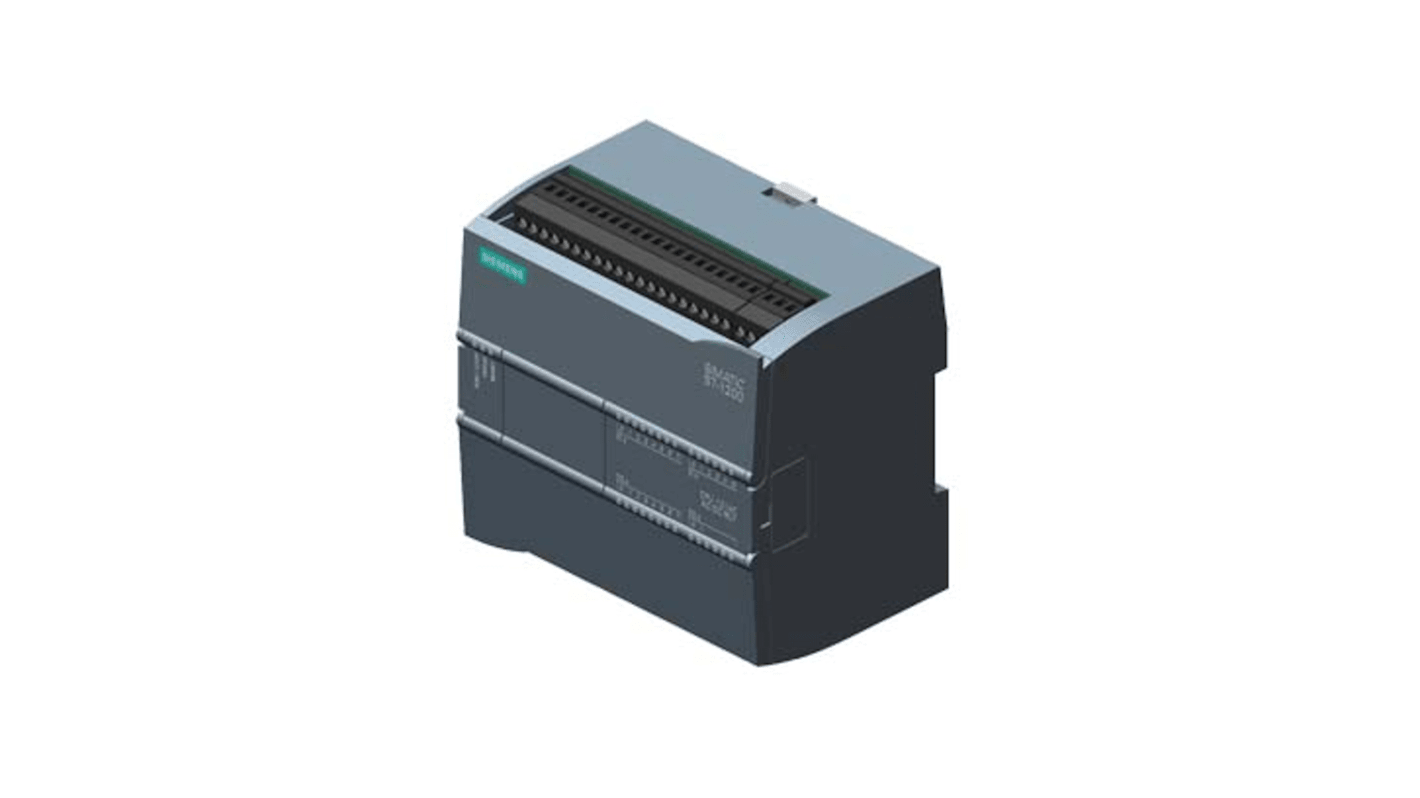 Siemens SIPLUS S7-1200 CPU 1214C Series PLC CPU for Use with SIPLUS S7-1200, Relay Output, 16-Input, Analog Input