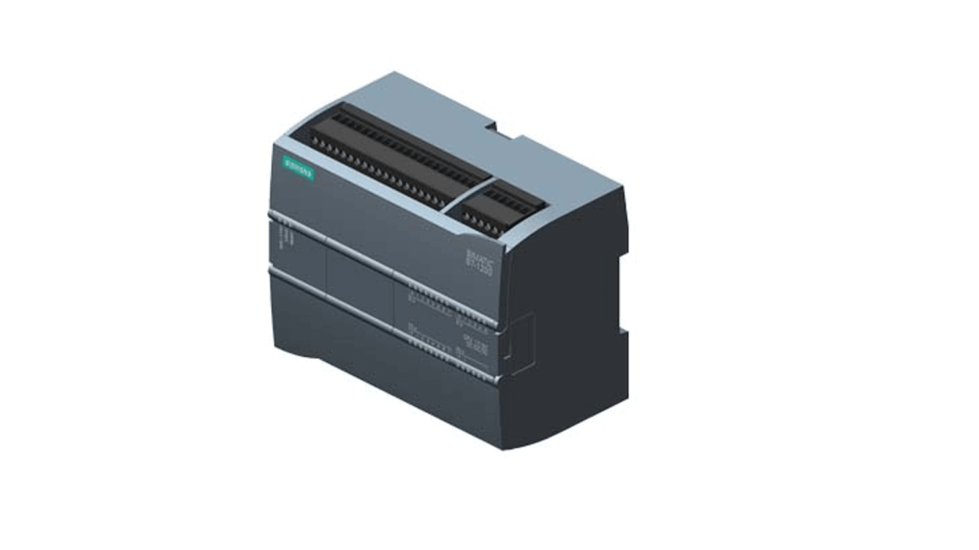 Siemens SIPLUS S7-1200 CPU 1215C Series PLC CPU for Use with SIPLUS S7-1200, Relay Output, 16-Input, Analog Input