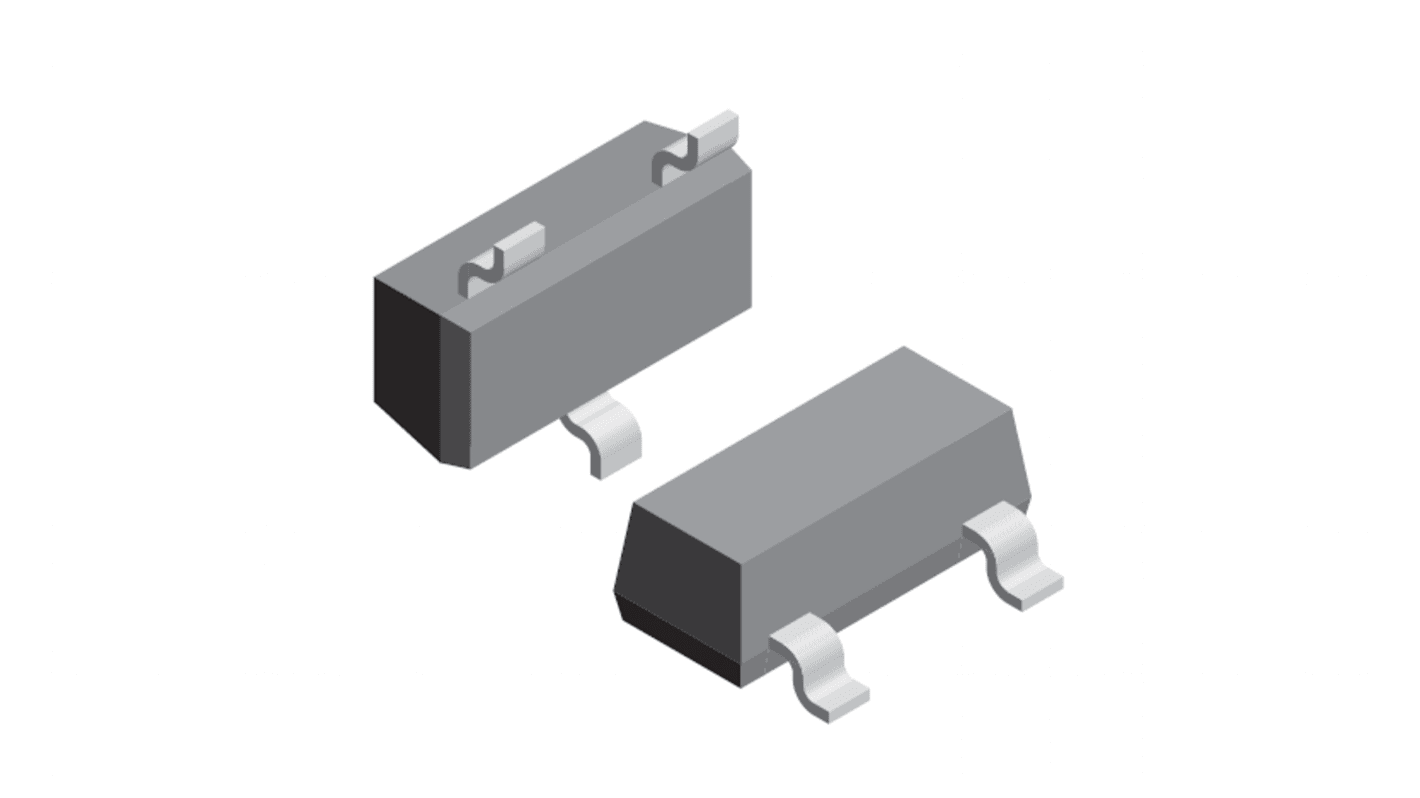 Diode de protection ESD Bidirectionnel, claq. 17.1V, 28V SOT-23, 3 broches, dissip. 145W