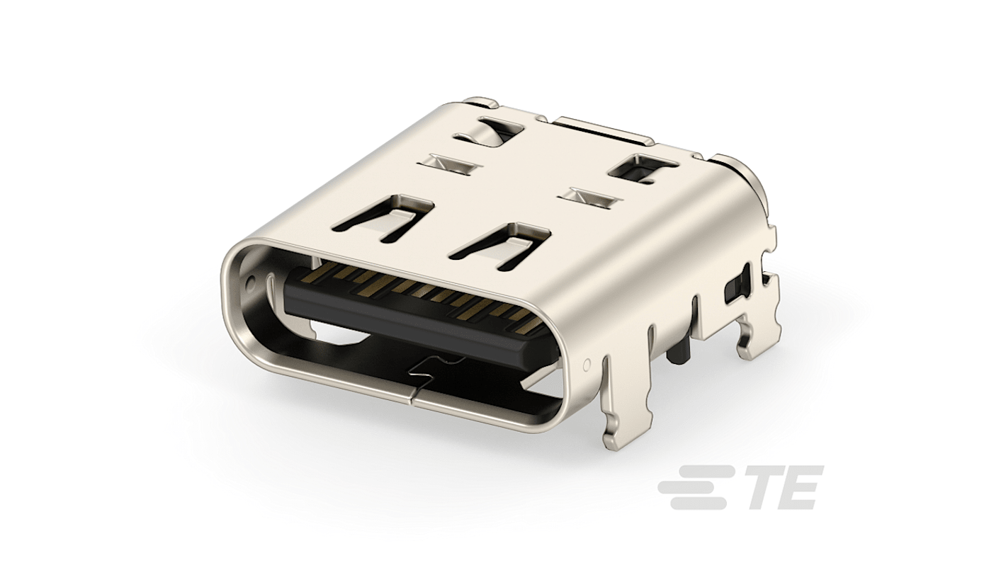 TE Connectivity Right Angle, SMT, Socket Type Standard 4.0 USB Connector